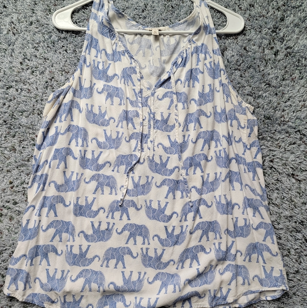 Sonoma elephant tank top